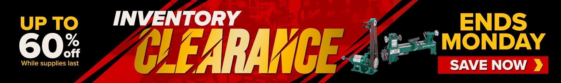 Banner for 012926- Inventory Clearance Ends Monday