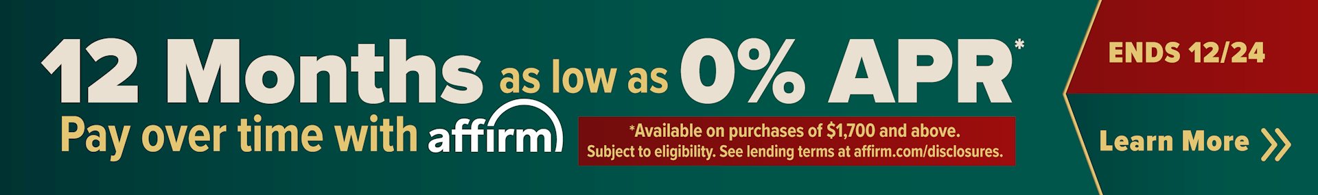 Banner for AFFIRM - Holiday Offer