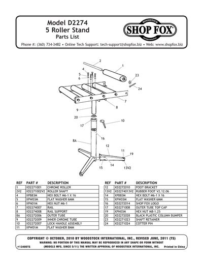 Part Diagram for D2274