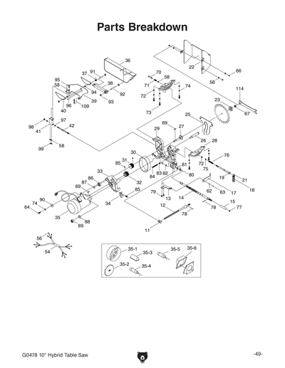 Part Diagram for G0478