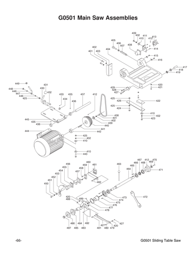 Part Diagram for G0501