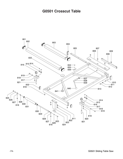 Part Diagram for G0501