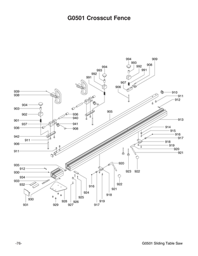 Part Diagram for G0501