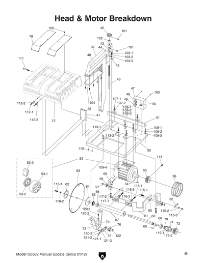 Part Diagram for G0502