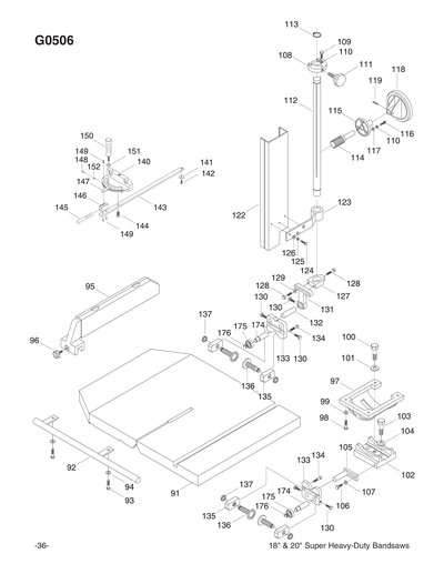 Part Diagram for G0511