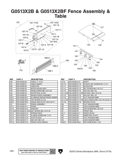 Part Diagram for G0513ANV