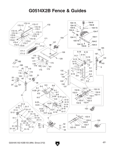 Part Diagram for G0514X2B