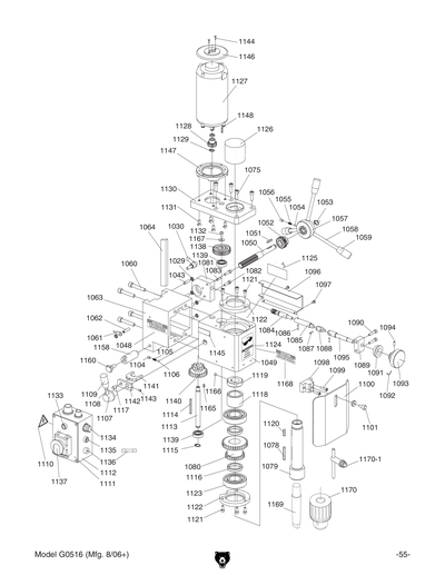 Part Diagram for G0516