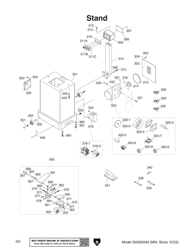 Part Diagram for G0526A40