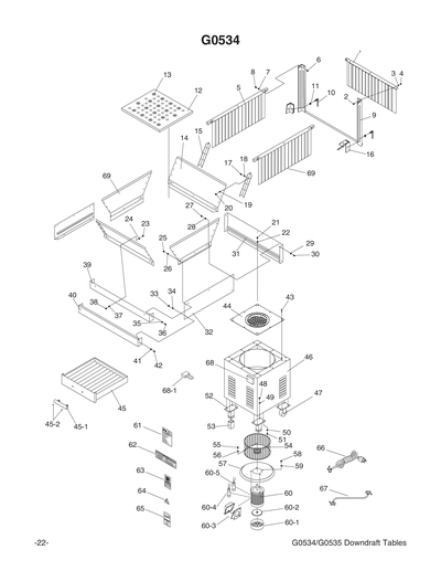 Part Diagram for G0534