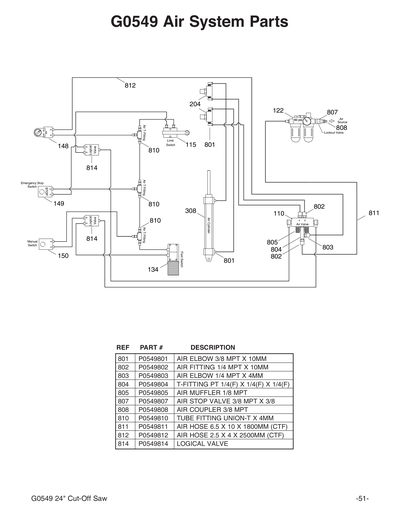 Part Diagram for G0549