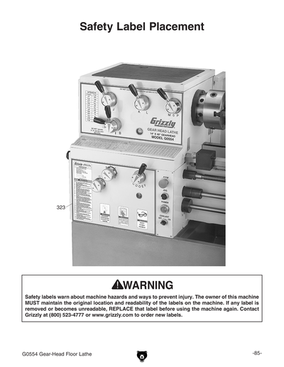 Part Diagram for G0554