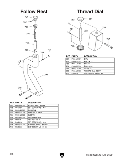 Part Diagram for G0554Z