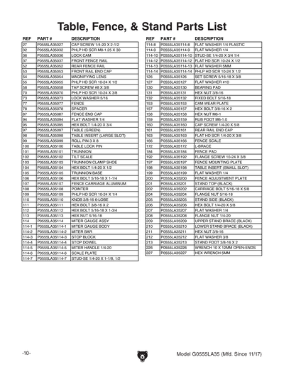 Part Diagram for G0555LA35