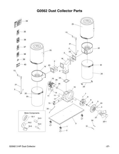 Part Diagram for G0562