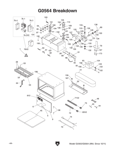 Part Diagram for G0564