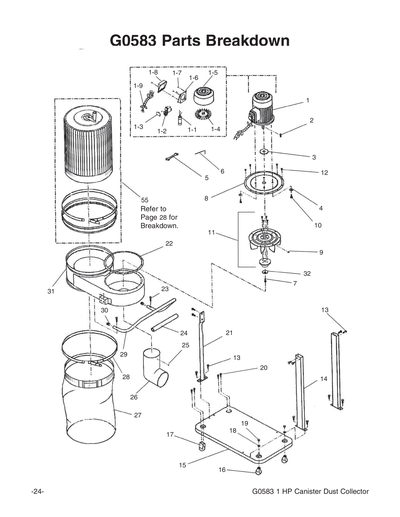 Part Diagram for G0583