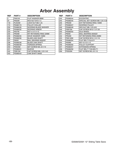 Part Diagram for G0591