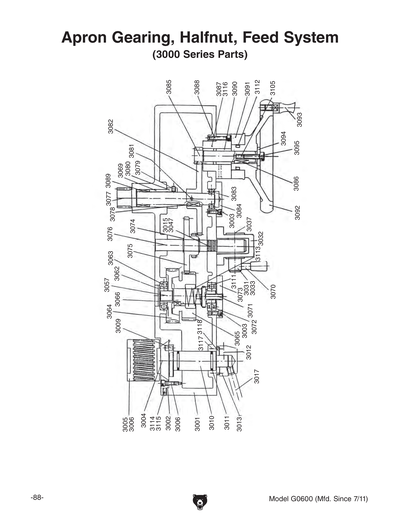 Part Diagram for G0600