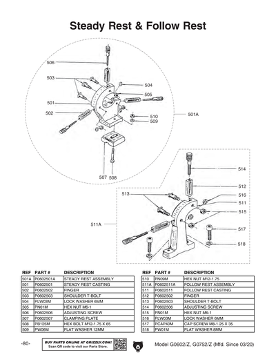 Part Diagram for G0602Z