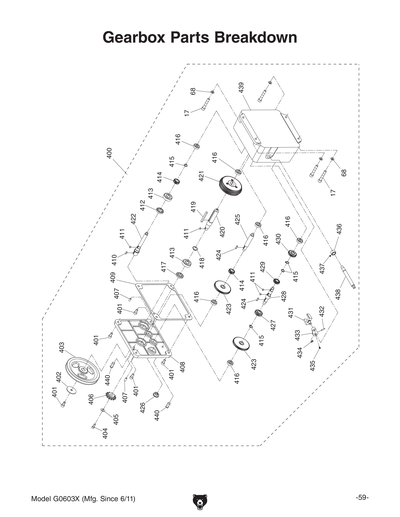 Part Diagram for G0603X