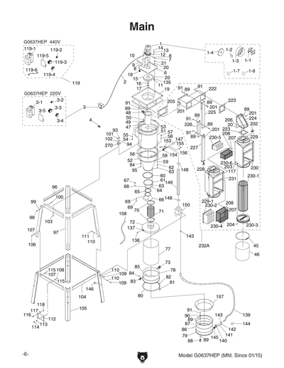 Part Diagram for G0637HEP