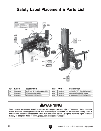 Part Diagram for G0639