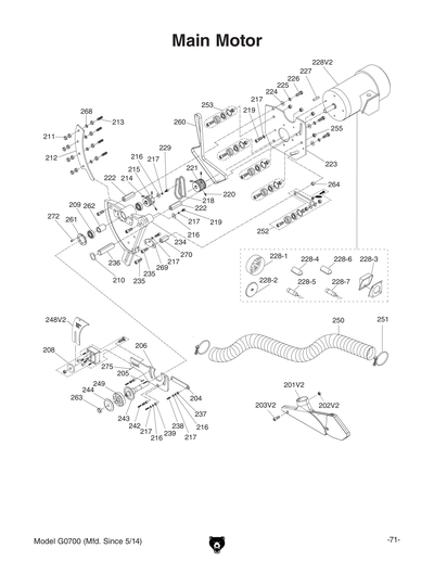 Part Diagram for G0700