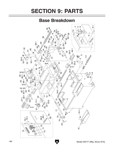 Part Diagram for G0717