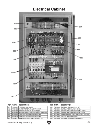 Part Diagram for G0726