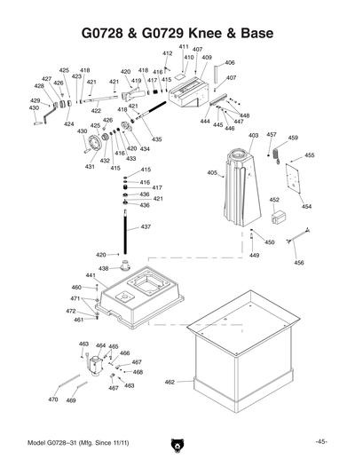Part Diagram for G0728