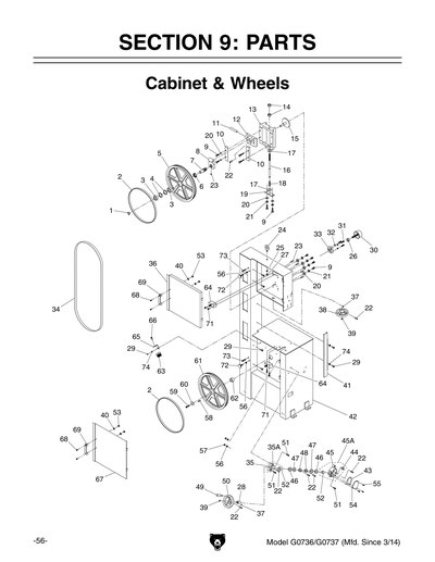 Part Diagram for G0737
