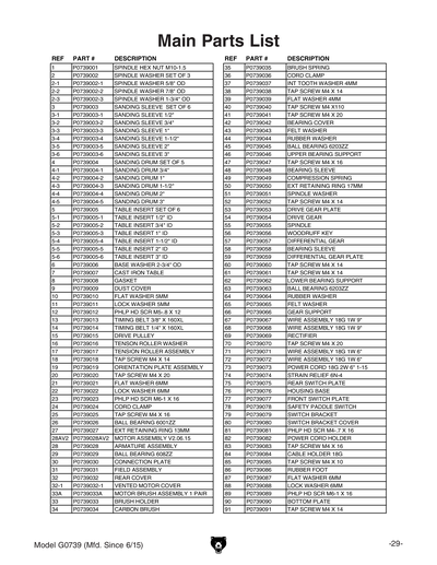 Part Diagram for G0739