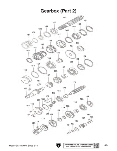 Part Diagram for G0756