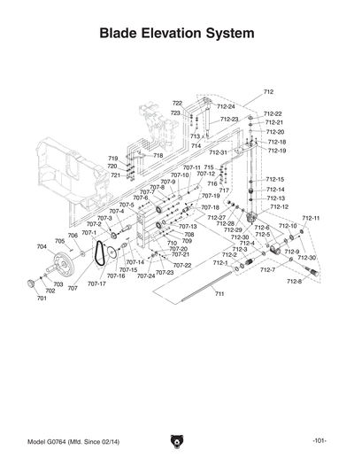 Part Diagram for G0764