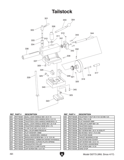 Part Diagram for G0773