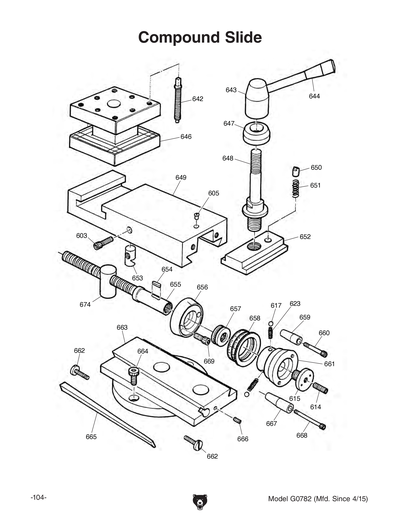Part Diagram for G0782