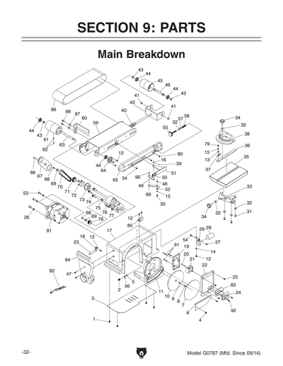Part Diagram for G0787