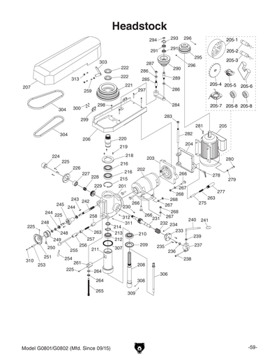 Part Diagram for G0802