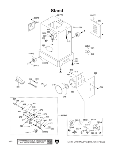 Part Diagram for G0814