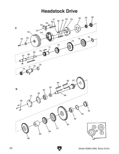 Part Diagram for G0824