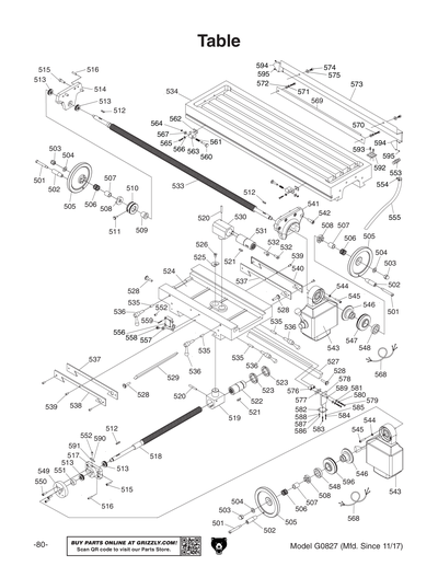 Part Diagram for G0827