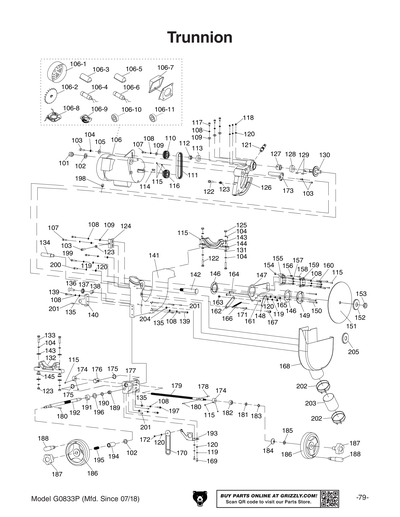 Part Diagram for G0833P