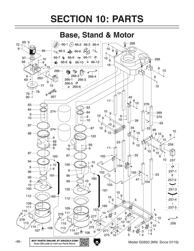 Part Diagram for G0850