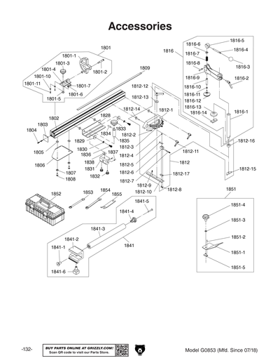 Part Diagram for G0853