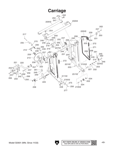 Part Diagram for G0901