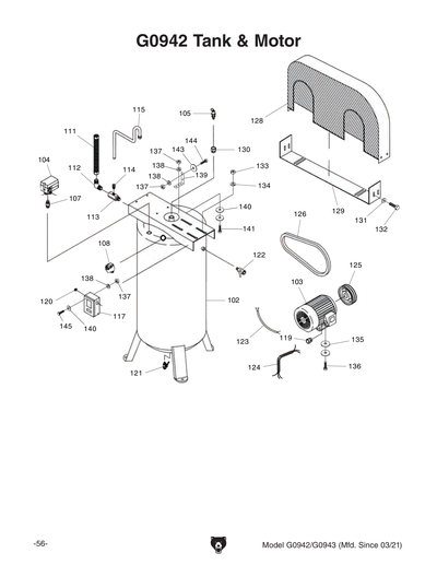 Part Diagram for G0942