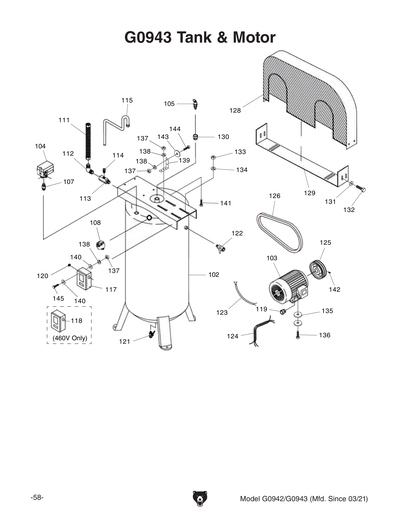 Part Diagram for G0943