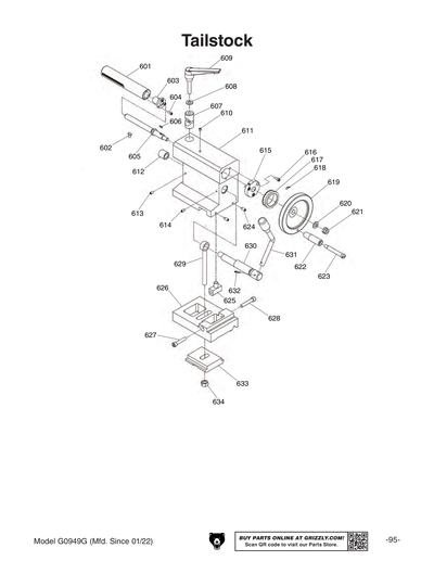 Part Diagram for G0949G