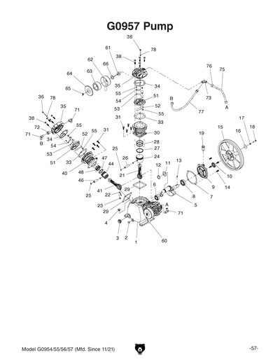 Part Diagram for G0954